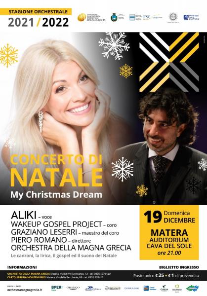 Concerto di Natale MY CHRISTMAS DREAM - Aliki Chrysochou e l'Orchestra della Magna Grecia