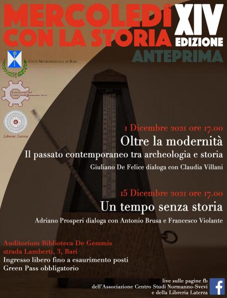 Secondo appuntamento con i Mercoledì con la Storia