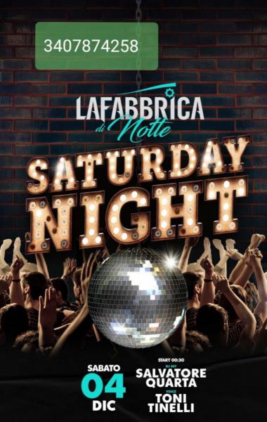 Il Sabato Notte de LaFabbrica con Salvatore Quarta e Toni Tinelli