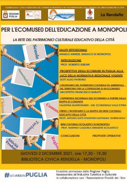 Per l'Ecomuseo dell'Educazione a Monopoli