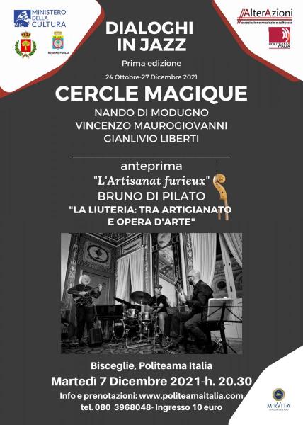 "DIALOGHI IN JAZZ" ospita i  Cercle Magique