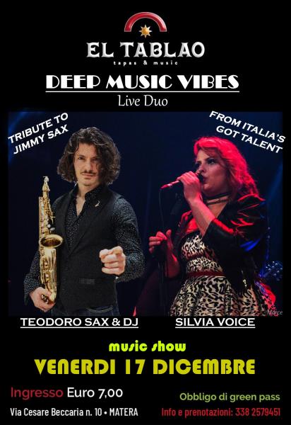 DEEP MUSIC VIBES live duo (sax e voce)
