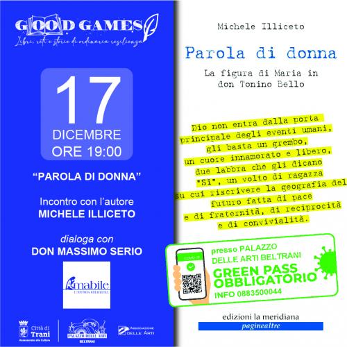 GOOD GAMES: Presentazione del libro “PAROLA DI DONNA” di Michele Illiceto