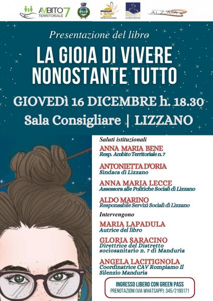 La gioia di vivere nonostante tutto | Presentazione con l'autrice Maria Lapadula