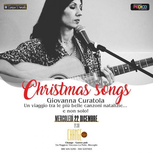 Giovanna Curatola in Christmas songs live a Bisceglie