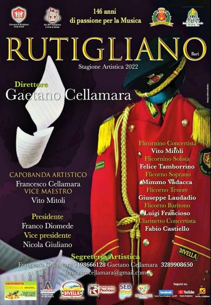«CONCERTO DI NATALE 2021» con il Gran Concerto Bandistico «CITTÀ DI RUTIGLIANO»