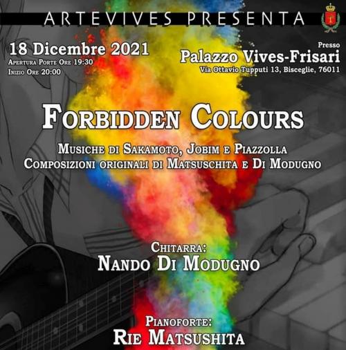 Le note di Rie Matshushita e Nando Di Modugno per "Forbidden Colours"
