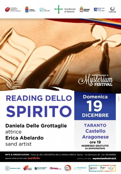 "READING DELLO SPIRITO” Aspettando il Mysterium Festival