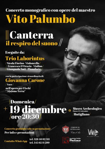 CANTERRA - IL RESPIRO DEL SUONO: CONCERTO DEL M° VITO PALUMBO