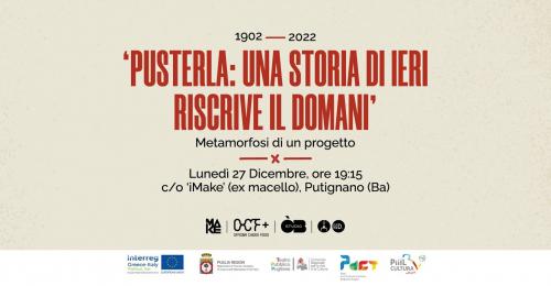1902 - 2022 MARGHERITA PUSTERLA: UNA STORIA DI IERI, RISCRIVE IL DOMANI
