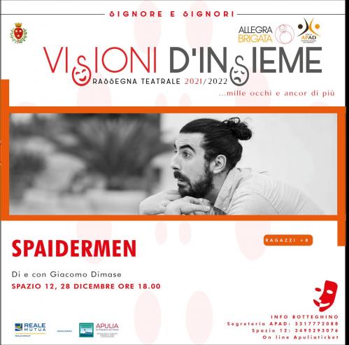 SPAIDERMEN di e con Giacomo Di Mase