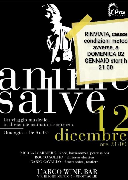 Anime Salve · Omaggio a De André unplugged version #LIVE@L'Arco Wine Bar-Grottaglie (Ta)