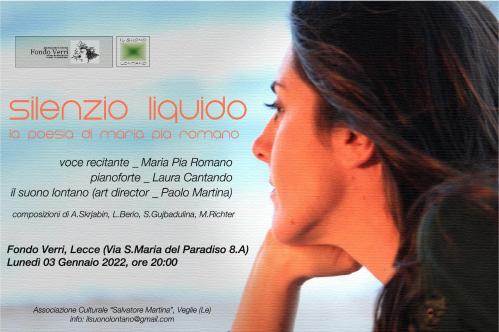 Silenzio Liquido. La poesia di Maria Pia Romano