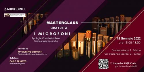 Masterclass - MICROFONI: tipologie e caratteristiche