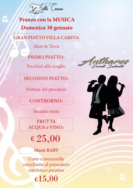 Pranzo in musica con Anthares