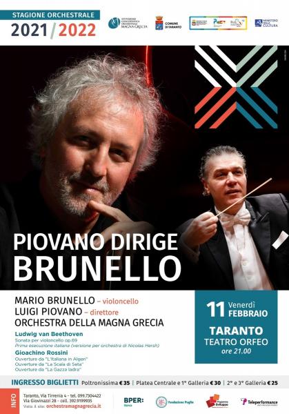 PIOVANO DIRIGE BRUNELLO - Mario Brunello e l'Orchestra della Magna Grecia