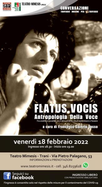 FRANCESCO SAVERIO SASSO:  Flatus vocis