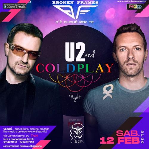 U2 & COLDPLAY NIGHT tribute live Cliquè Trani