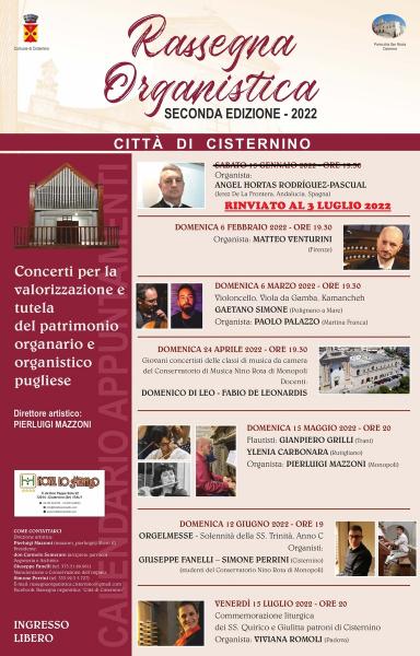 RASSEGNA ORGANISTICA CISTERNINO SECONDA EDIZIONE - Primo appuntamento