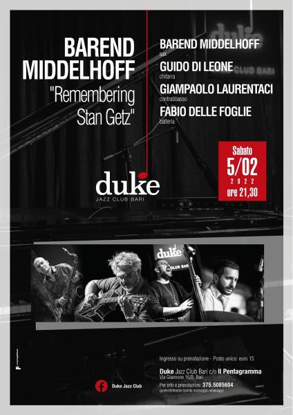 Barend Middelhoff  "Remembering Stan Getz"