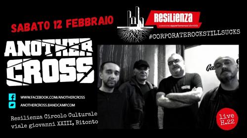 Corporate Rock Still Sucks presents Another Cross Live at Resilienza