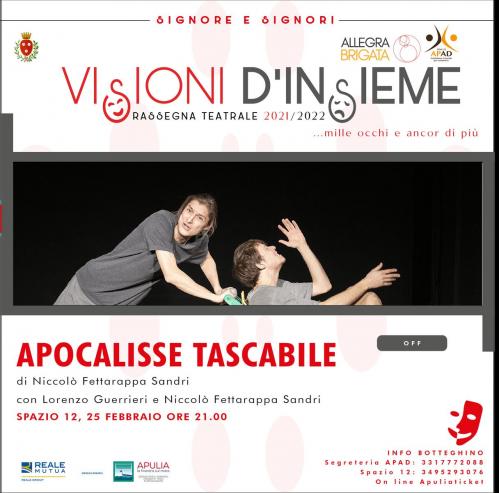 APOCALISSE TASCABILE con Niccolò Fettarappa Sandri e Lorenzo Guerrieri