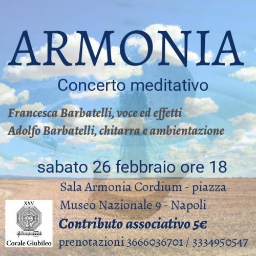 Armonia, concerto meditativo