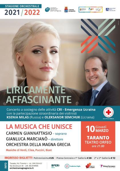 LIRICAMENTE AFFASCINANTE - Carmen Giannattasio e l'Orchestra della Magna Grecia