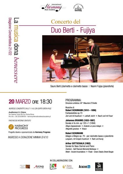 Concerto del Duo Berti Fujiya Clarinetto e Pianoforte