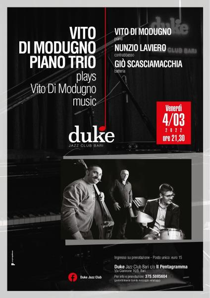 “Vito Di Modugno Piano Trio - plays Vito Di Modugno music”