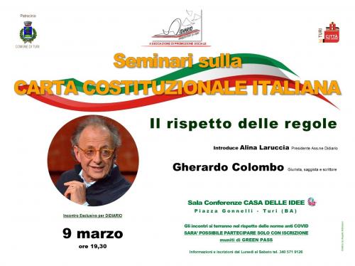 Il rispetto delle Regole, con GHERARDO COLOMBO