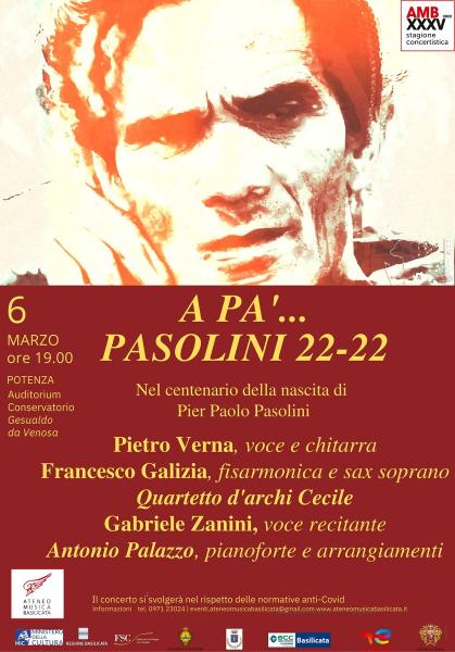 A PA'...Pasolini 22-22