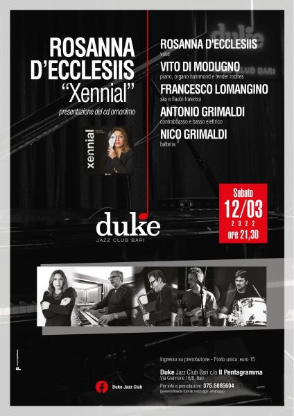 “RosannaD’Ecclesiis presenta il nuovo cd XENNIAL”