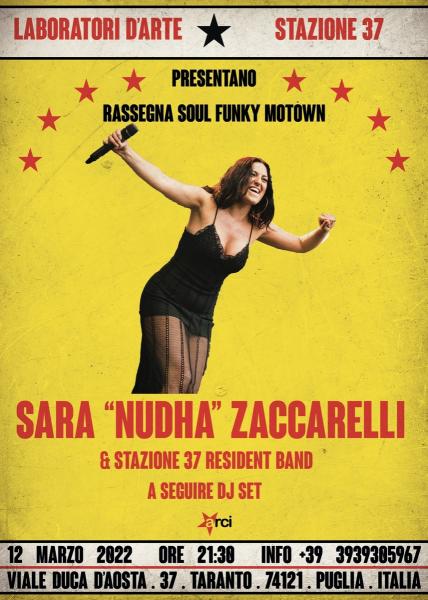 Rassegna SOUL-R&B-MOTOWN:SARA NUDHA ZACCARELLI