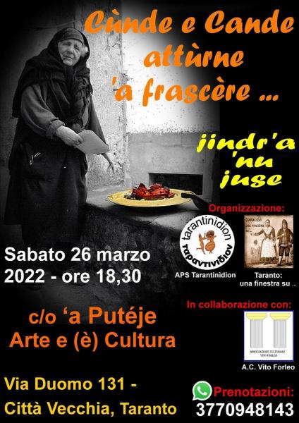 “CÙNDE E CANDE ATTÙRNE A' FRASCÈRE JINDR'A 'NU JUSE – Racconti musicati”