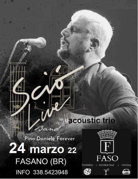 Sciò  Live Band Pino Daniele Forever acoustic trio in concerto