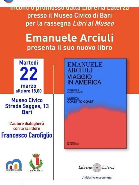 VIAGGIO IN AMERICA di Emanuele Arciuli
