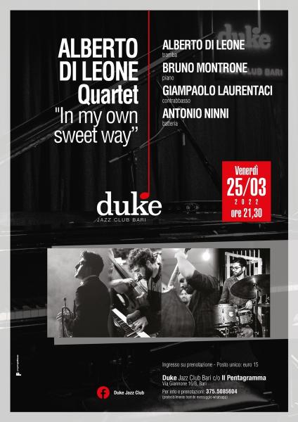 “Alberto Di Leone Quartet - "In my own sweet way”