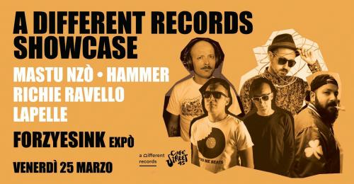 a Different Records Showcase- con Mastu Nzò, Richie Ravello, Lapelle e Hammer