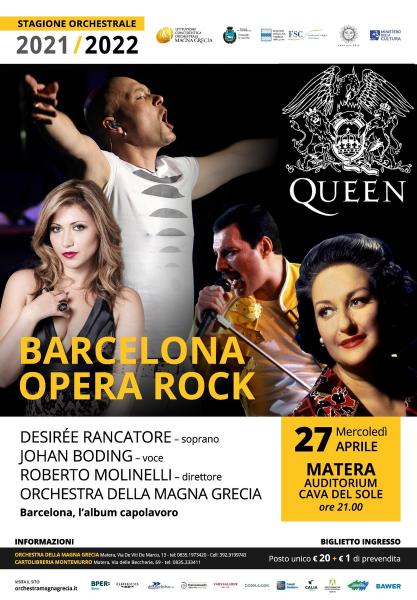 BARCELONA OPERA ROCK  Desirée Rancatore e Johan Boding con l'Orchestra della Magna Grecia
