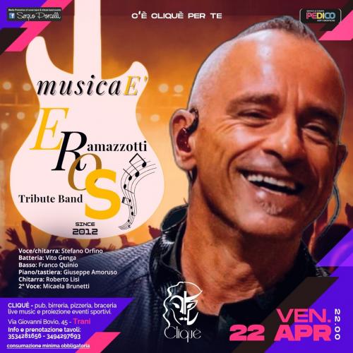 Eros Musica è Tribute Band live a Trani