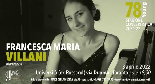 Francesca Maria VILLANI, recital pianistico