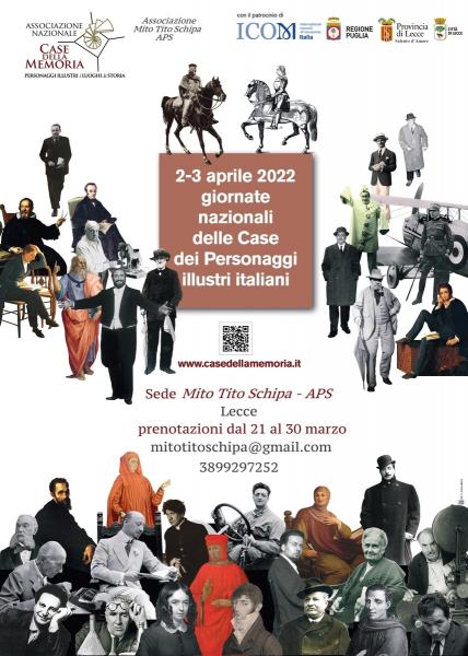 I^ Edizione Giornate Nazionali delle Case dei Personaggi Illustri Italiani
