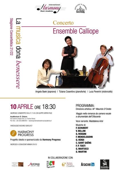 Concerto del TRIO CALLIOPE( Pianoforte - Soprano - Violoncello)