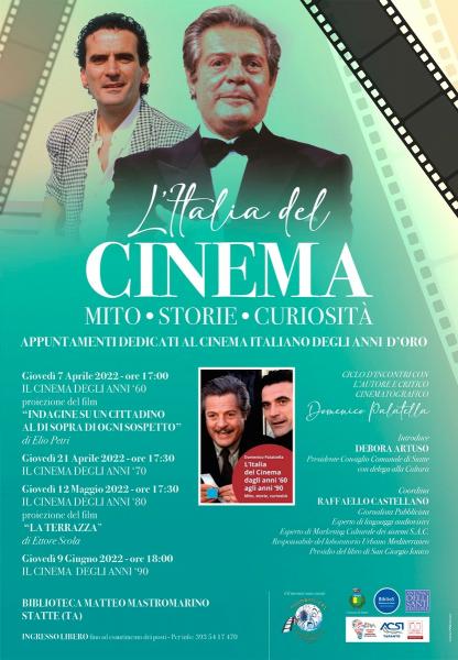L'ITALIA DEL CINEMA ITALIANO -Mito-Storie e Curiosità. Quattro appuntamenti dedicati al cinema italiano degli anni d'oro.
