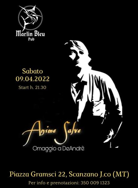 Anime Salve · Omaggio a De André #LIVE@Marlin Bleu Pub-Scanzano Jonico (Mt)
