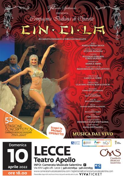 Cin ci là, operetta con orchestra dal vivo