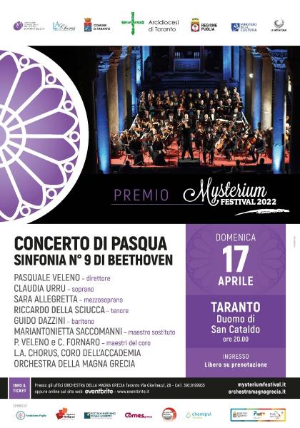 CONCERTO DI PASQUA Sinfonia n°9 di Beethoven Mysterium Festival 2022