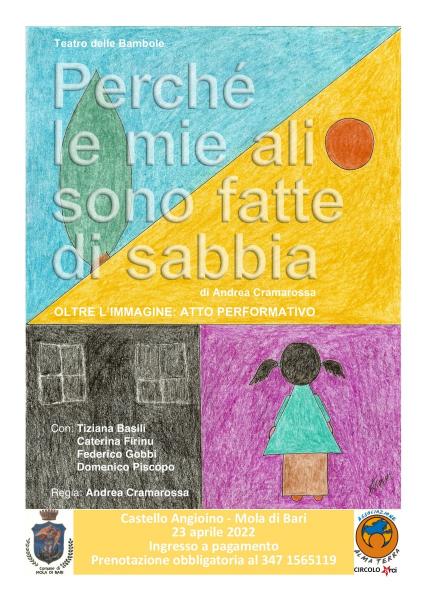 Teatro delle bambole ‘Perché le mie ali sono fatte di sabbia’ di Andrea Cramarossa