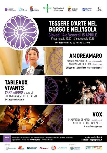 AMOREAMARO Tessere d'Arte nel Borgo e nell'Isola Mysterium Festival 2022